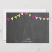 FOTO DOOP helder vet bunting krijtbord Kaart (Achterkant)