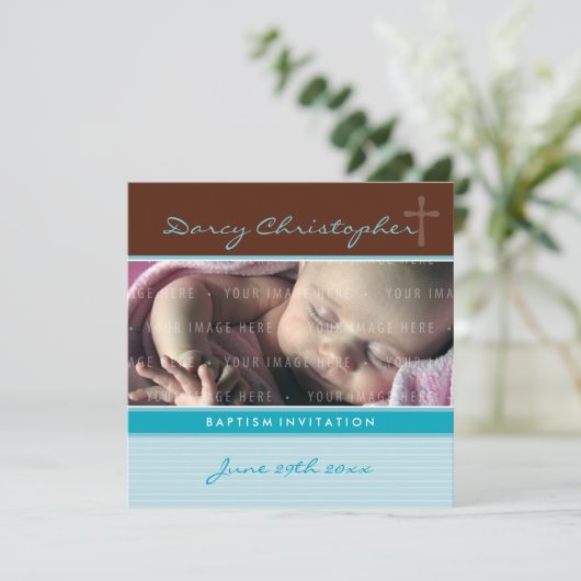 FOTO DOOP NODIGT UIT:: Faith 2SQ Kaart (Staand voorkant)