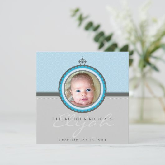 FOTO DOOP NODIGT UIT:: FANTASIERIJK 4SQ KAART (Staand voorkant)