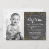 FOTO DOOP schattig mini gouden confetti krijtbord Kaart (Voorkant)