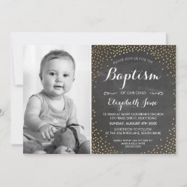 FOTO DOOP schattig mini gouden confetti krijtbord Kaart