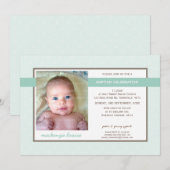 FOTO DOOP UITNODIGEN :: Glorie 2L Kaart (Voorkant / Achterkant)