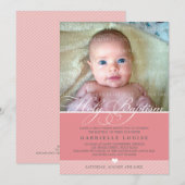 FOTO DOOP UITNODIGEN :: prachtig type 1 Kaart (Voorkant / Achterkant)