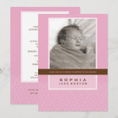 FOTO DOOPSEL UITNODIGEN:: lieflijk gezegd 2P Kaart (Voorkant / Achterkant)