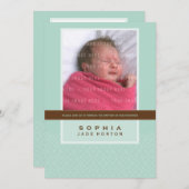 FOTO DOOPSEL UITNODIGEN:: lieflijk gezegd 5P Kaart (Voorkant / Achterkant)