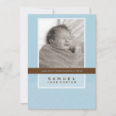 FOTO DOOPSEL UITNODIGEN:: zoet gezegd 4P Kaart (Voorkant)