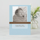 FOTO DOOPSEL UITNODIGEN:: zoet gezegd 4P Kaart (Staand voorkant)