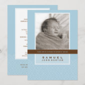 FOTO DOOPSEL UITNODIGEN:: zoet gezegd 4P Kaart (Voorkant / Achterkant)