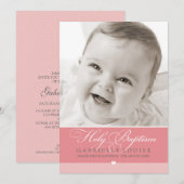 FOTO DOOPUITNODIGING :: prachtig type 1 Kaart (Voorkant / Achterkant)