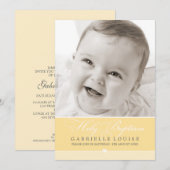 FOTO DOOPUITNODIGING :: prachtig type 2 Kaart (Voorkant / Achterkant)