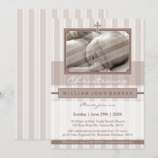 FOTO DOOPUITNODIGINGEN:: stijlvol 1P Kaart (Voorkant / Achterkant)