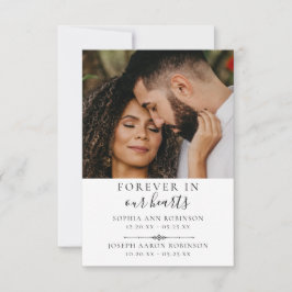 Foto Double Memorial Funeral Prayer Kaart