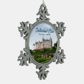 Foto: Dunrobin Castle van de Scottish Sutherland C Tin Sneeuwvlok Ornament (Links)