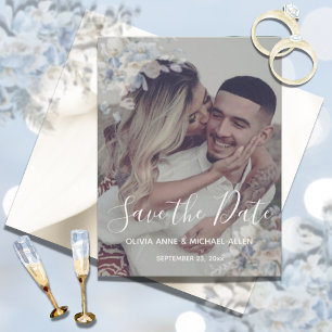 Foto: Dusty Blue Floral Wedding Save the Date