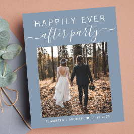 Foto: Dusty Blue Wedding Reception Invitation