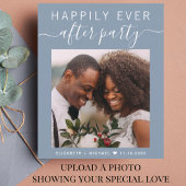 Foto: Dusty Blue Wedding Reception Invitation