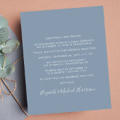 Foto: Dusty Blue Wedding Reception Invitation