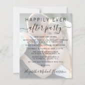 Foto: Dusty Blue Wedding Reception Invitation (Voorkant)