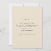 Foto Earthy Blooms en Beige Floral Wedding Save The Date (Achterkant)