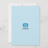 Foto Editable Color Round Monogram Weddenschap toe Kaart (Achterkant)