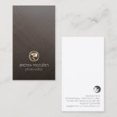 Foto-editor Gold Camera Glass Visitekaartje (Voorkant / Achterkant)