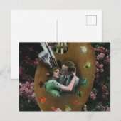 Foto EDWARDIAN LOVERS ON ARTISTS PALETTE C1910 Briefkaart (Voorkant / Achterkant)