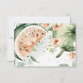 Foto Een in een Melon Watermelon Waterverf 1st Bedankkaart (Achterkant)