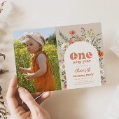 Foto Een Wild Jaar Verjaardag Uitnodiging