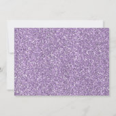 Foto Eenhoorn Glitter Verjaardag Uitnodiging (Achterkant)