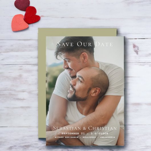 Foto Eenvoudig De datum van de bruiloft opslaan