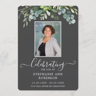 Foto Eenvoudig Elegant Orde van Service Grijs Prog Programmakaart