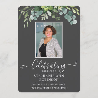 Foto Eenvoudig Elegant Orde van Service Grijs Prog Programmakaart