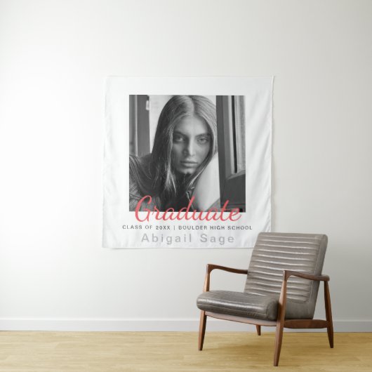 Foto Eenvoudig Moderne Minimalistische Afstuderen Wandkleed (In situ)