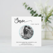 *~* FOTO Eenvoudige Boho bruiloft Bewaar de datum Save The Date (Staand voorkant)