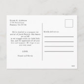 Foto Eenvoudige Dank Geboorteaankondiging Briefkaa Feestdagenkaart (Achterkant)