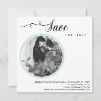*~* FOTO EENVOUDIGE MINIMALE BRUILOFT SAVE THE DAT