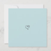 *~* FOTO EENVOUDIGE MINIMALE BRUILOFT SAVE THE DAT SAVE THE DATE (Achterkant)