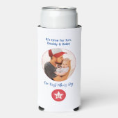 Foto Eenvoudige Moderne Typografie Eerste Vaderdag Seltzer Blikjeskoeler (Seltzer Voorkant)