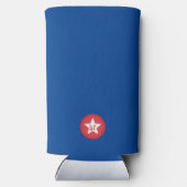 Foto Eenvoudige Moderne Typografie Eerste Vaderdag Seltzer Blikjeskoeler (Achterkant)