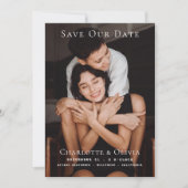 Foto Eenvoudige Save The Date Huwelijk (Voorkant)