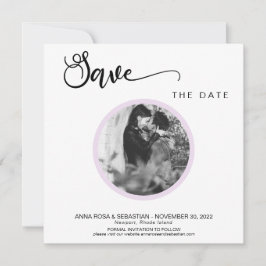 *~* FOTO Eenvoudige Violet Boho bruiloft Bewaar de Save The Date
