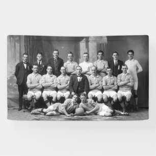 Foto eerste Australisch nationaal voetbalteam Spandoek