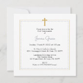 Foto eerste communiqué-uitnodiging kaart (Achterkant)