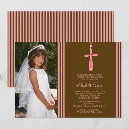 Foto eerste communiqué Uitnodiging Roze Kruis (Voorkant / Achterkant)