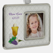 Foto eerste communiqué verzilverd omlijst ornament (Rechts)