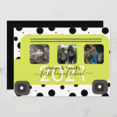 Foto eerste dag van het schoolbusvenster kaart (Voorkant / Achterkant)