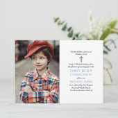 FOTO Eerste Heilige Communie nodigt BOYS CLASSIC u Kaart (Staand voorkant)