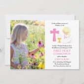 FOTO Eerste Heilige Communie nodigt meisje BLOND u Kaart (Voorkant)