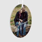 Foto eerste kerstmis Mr. & Mrs Ornament (voorkant)