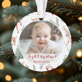 Foto Eerste Kerstscript Classic Pattern Ornament